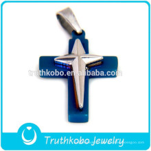 Pendentif croix en acier inoxydable Jésus-Christ Jésus Christ Double Dorje Cross pour Unisexe